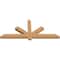 Ekena Millwork Kennewick Timber Gable Bracket, Western Red Cedar, 60"W x 25"H x 3 1/2"D x 3 1/2"F, 10/12 Pitch GBW060X25X0404KEN00SWR - alternate 4